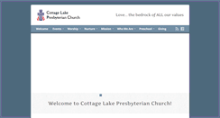Desktop Screenshot of cottagelakepc.org